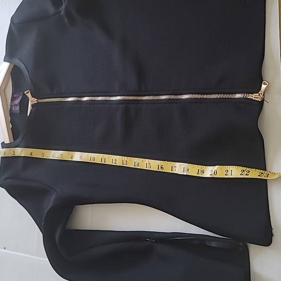 Hot Miami Style Top Exposed Front Zip SZ M - Picture 8 of 8